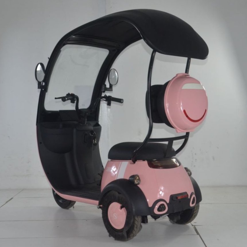 New Adults Electric Tricycle with Roof Electric 3 Wheel Bike Mini Passenger Electric Tricycle for Sale